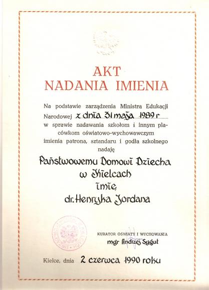 Akt Nadania Imienia